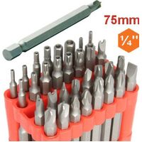 ¼” HEX TIP KIT - LONG SHAFT - 32 PIECE 