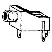 3.5mm MONO SOCKET PANEL MOUNT SWITCHED 