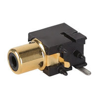 RCA PCB MOUNT SOCKET GOLD 