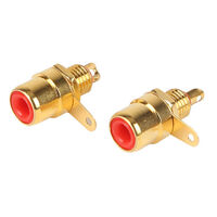 RCA PANEL SOCKET GOLD PLATED 