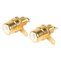 RCA PANEL SOCKET GOLD PLATED 