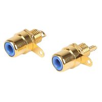 RCA PANEL SOCKET GOLD PLATED 