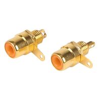 RCA PANEL SOCKET GOLD PLATED 