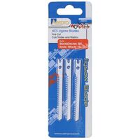 HCS U-SHANK TIMBER JIGSAW BLADES 3PK 