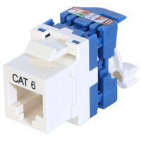 CAT6 RJ45 KEYSTONE JACK TOOL-LESS TYPE 