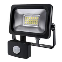 LED FLOODLIGHT WITH PIR MOTION SENSOR - 240VAC IP65 DIY 