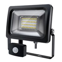 LED FLOODLIGHT WITH PIR MOTION SENSOR - 240VAC IP65 DIY 