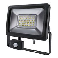 LED FLOODLIGHT WITH PIR MOTION SENSOR - 240VAC IP65 DIY 