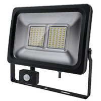 LED FLOODLIGHT WITH PIR MOTION SENSOR - 240VAC IP65 DIY 