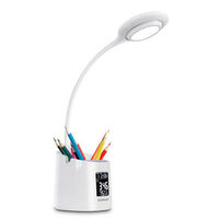 LED DESK LAMP WITH HOLDER & CLOCK 