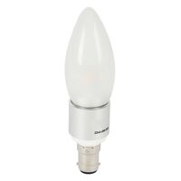 4W CANDLE SHAPE LED FROSTED LIGHT BULBS - B15 BASE - CLA 