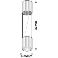 MGC Glass Fuse | Rating: 50 mA | Dimensions: 3AG 6.35mm x 32mm