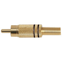 RCA PLUGS - GOLD PLATED 