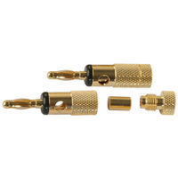 BANANA PLUG GOLD PLATED 6AWG 