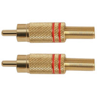 RCA PLUGS - GOLD PLATED 