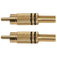 RCA PLUGS - GOLD PLATED 