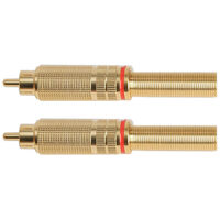 RCA PLUGS - GOLD PLATED LARGE 