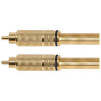 RCA PLUGS - GOLD PLATED LARGE 