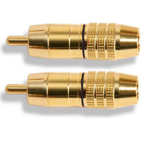 RCA PLUGS - GOLD PLATED 