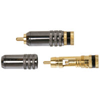 RCA PLUGS - GOLD PLATED RCA LOCKING 