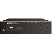 PA MIXER AMPLIFIER 100V WITH MP3 & BLUETOOTH® 