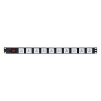 VERTICAL POWER RAIL - 10x 10A GPO PDU - 730MM - 10A GPO INPUT - GPO-LOCK™ 