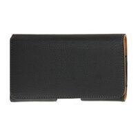 HORIZONTAL SIDE CARRY LEATHER POUCH 