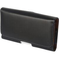 HORIZONTAL SIDE CARRY LEATHER POUCH 