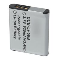 Li-Ion Replacement Battery | Capacity: 925mAh | 3.7V | For Olympus, Pentax, Panasonic, Richo