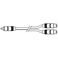 INSTALLER OFC 1x RCA PLUG TO 2x RCA SOCKETS 