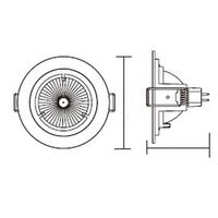 DOWN-LIGHT CASING MR16 - COMPACT 