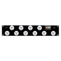 HORIZONTAL POWER RAIL 2RU 10x 10A GPO OUTLETS PDU - PROLINK PREMIUM 