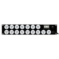 HORIZONTAL POWER RAIL 2RU 16x 10A GPO OUTLETS PDU - PROLINK PREMIUM 