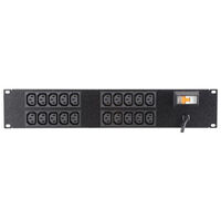 HORIZONTAL 2U POWER RAIL IEC C13 OUTLETS - 