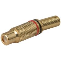 RCA INLINE SOCKET GOLD PLATED 