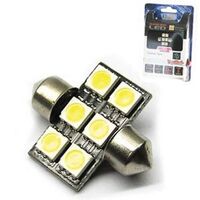 6 XSMD LED 31MM FESTOON RED 