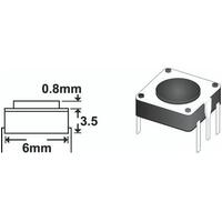 TACT SWITCH 0.8mm 