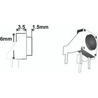 TACT SWITCH R/A 1.5mm 