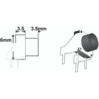 TACT SWITCH R/A 3.5mm 