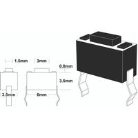 TACT SWITCH 0.8mm 