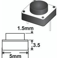 TACT SWITCH 1.5mm MID-PINS 