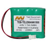 NiMh Test Equipment Replacement Battery | Capacity: 1700mAH  | 4.8V | For Telemann Digital TV Level Meter 1500 Series 