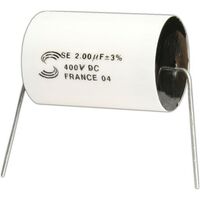 SCR - TIN FOIL FILM AUDIOPHILE Capacitor | Value: 0.68 µF | Size: 36mm x 18mmø | 630Vdc | For Hobby | For PCB | For TV