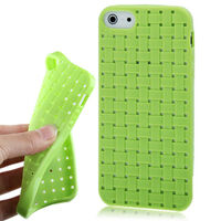 WEAVE TEXTURE JELLY CASE FOR iPHONE 5 / 5S / SE 