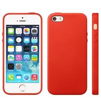 FLEXIBLE CASE WITH LEATHER FOR iPHONE 5 / 5 / SE 