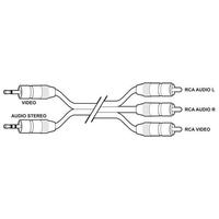 CAMERA BREAKOUT LEAD 3.5MM STEREO 