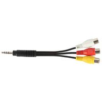 QUAD 3.5MM TO RCA AV LEAD - WHITE TIP #A 