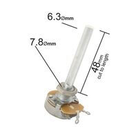 3W Wire Wound Linear Potentiometer | Value: 100 Ohm | 500V DC | For Hobby | For PCB | For TV 