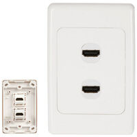 HDMI WALL PLATE DOUBLE 