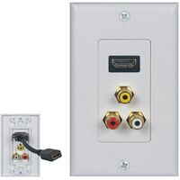 WALL PLATE HDMI + A/V 